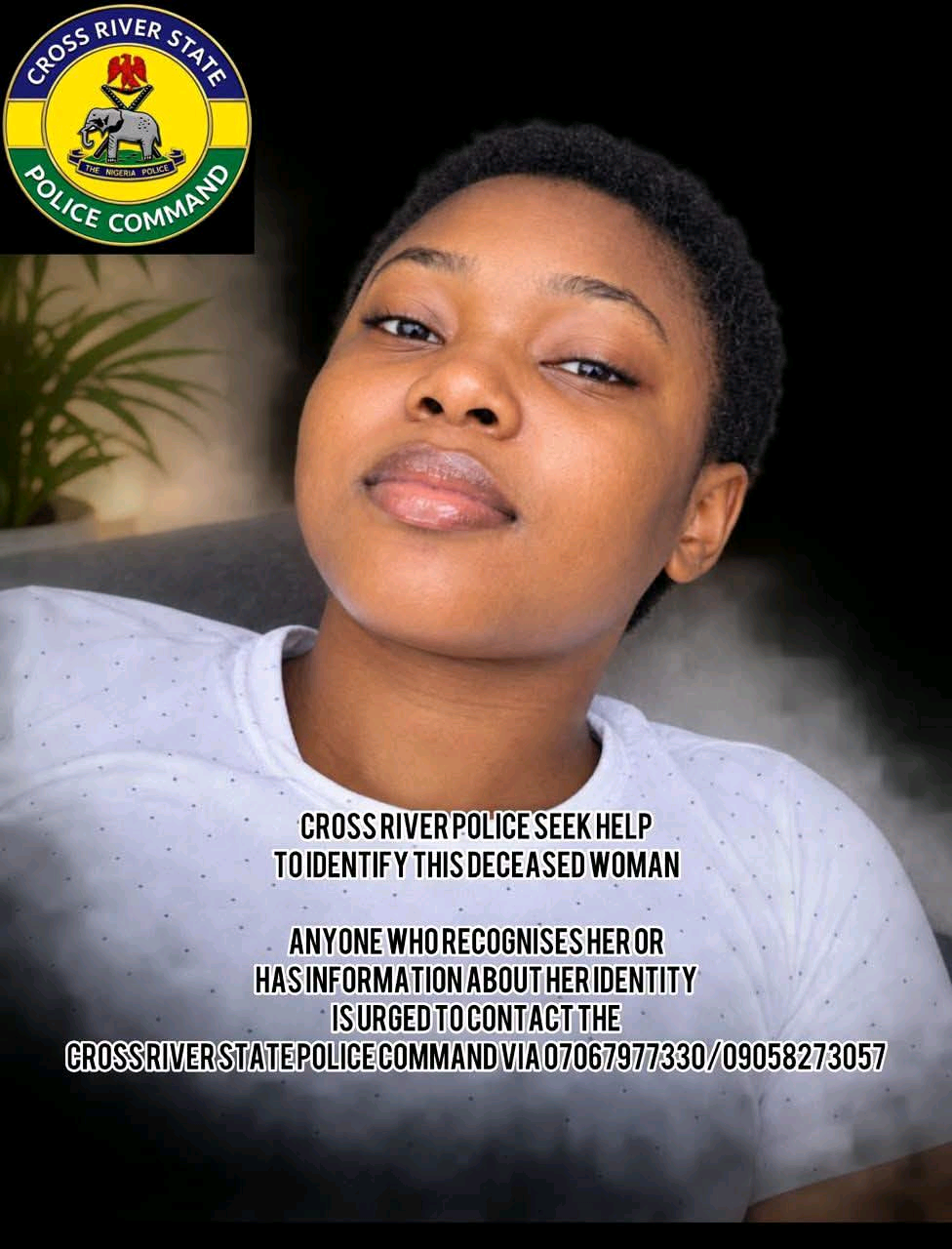 Police Release Photo of Unidentified Woman Found Dead in Calabar Hotel, Seek Male Companion