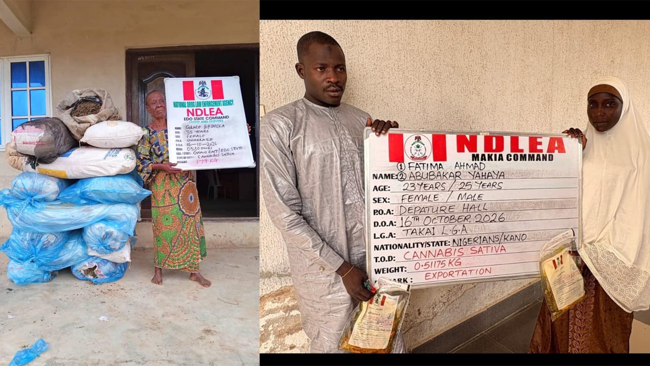 Saudi-bound drug consignment hidden in palm oil keg intercepted at Kano airport
