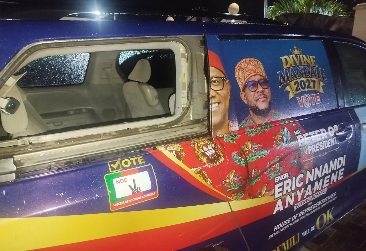 Anambra: ADC Candidate’s Alleged Thugs Attack Peter Obi–Eric Anyamene Supporters, Damage Vehicles